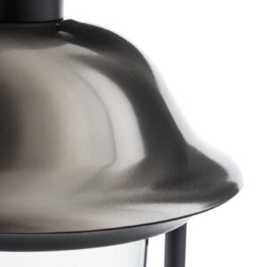 Svítidlo Konstsmide nerez/černá/průhledná nerez/hliník/akrylátové sklo