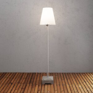 Svítidlo Konstsmide šedá/bílá hliník/plast