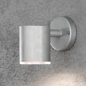 Svítidlo Konstsmide stříbrnošedá/průhledná ocel/polykarbonát