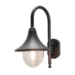 Svítidlo Konstsmide černá matná/čirá hliník/akryl