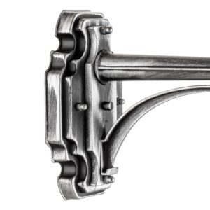 Svítidlo Konstsmide černá/stříbrná hliník/akrylátové sklo