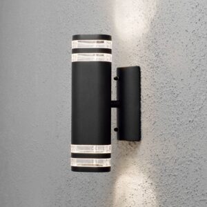 Svítidlo Konstsmide černá matná hliník/sklo/akryl