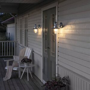 Svítidlo Konstsmide ocel/průhledná ocel galvanizovaná/sklo