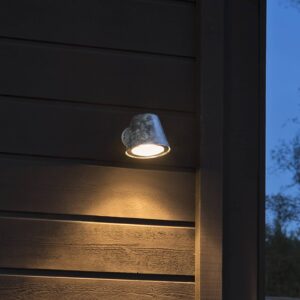 Svítidlo Konstsmide stříbrnošedá/průhledná ocel/akryl