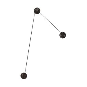 Svítidlo Kundalini černé mramor/kov