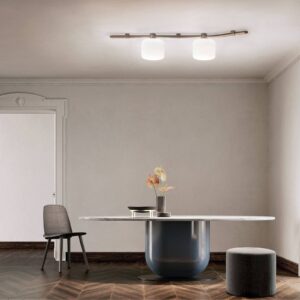 Svítidlo Kundalini opál/bronz hliník lakovaný/sklo dvouvrstvé/ručně foukané