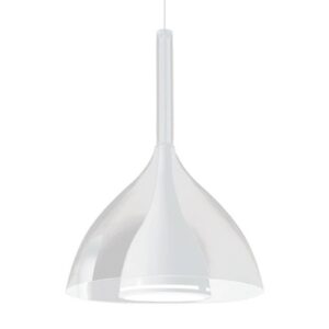 Svítidlo Kundalini bílá/průhledná plexisklo/hliník