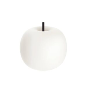 Svítidlo Kundalini opálová/černá kov/sklo