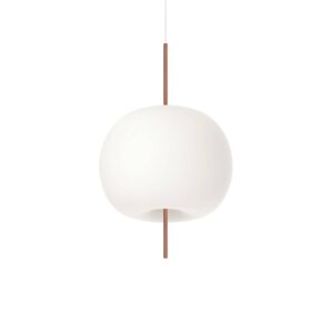 Svítidlo Kundalini opál/měď kov/ručně foukané sklo