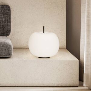 Svítidlo Kundalini opálová/černá kov/sklo