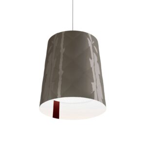 Svítidlo Kundalini šedá/bílá plast