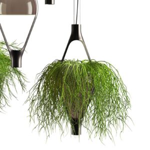 Svítidlo Kundalini kouřově šedá kov lakovaný/ručně foukané sklo