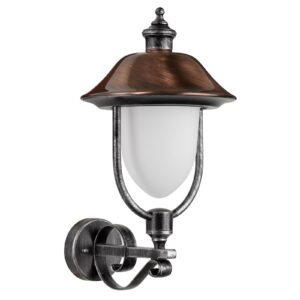 Svítidlo LCD černostříbrná/měď/opálová hliníkový tlakový odlitek/měď/opálové sklo