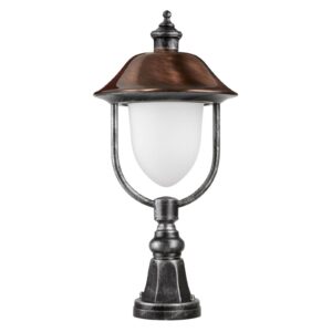 Svítidlo LCD černostříbrná/měď/opálová hliníkový tlakový odlitek/měď/opálové sklo