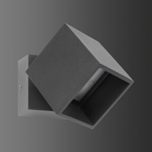 Svítidlo LCD grafit/čirá hliníkový tlakový odlitek/plavené sklo