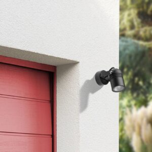 Svítidlo LCD černá/čirá hliníkový tlakový odlitek/plavené sklo