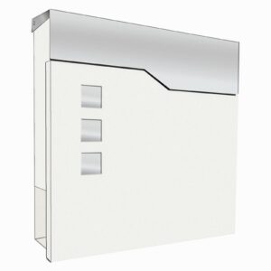 Svítidlo LCD bílá/nerez plech pozinkovaný