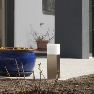 Svítidlo LCD nerez matná/opálová nerez/sklo