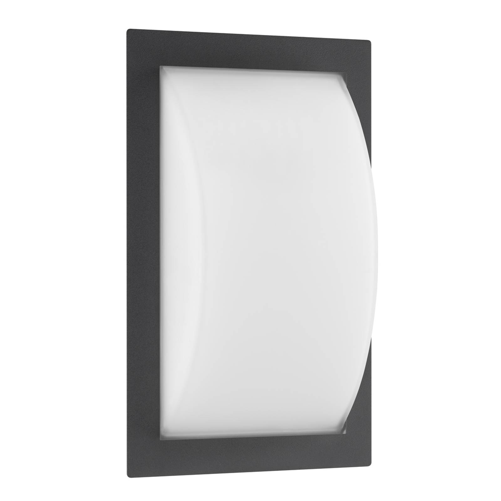 LCD Venkovní nástěnné svítidlo Ivett E27 grafitové, Hliník, nerezová ocel, opálové sklo, E27, 75W, L: 19.5 cm, K: 31cm - Image 2