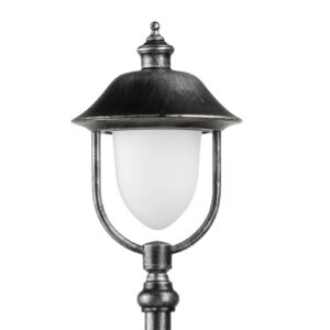 Svítidlo LCD černostříbrná/opálová hliníkový odlitek/sklo