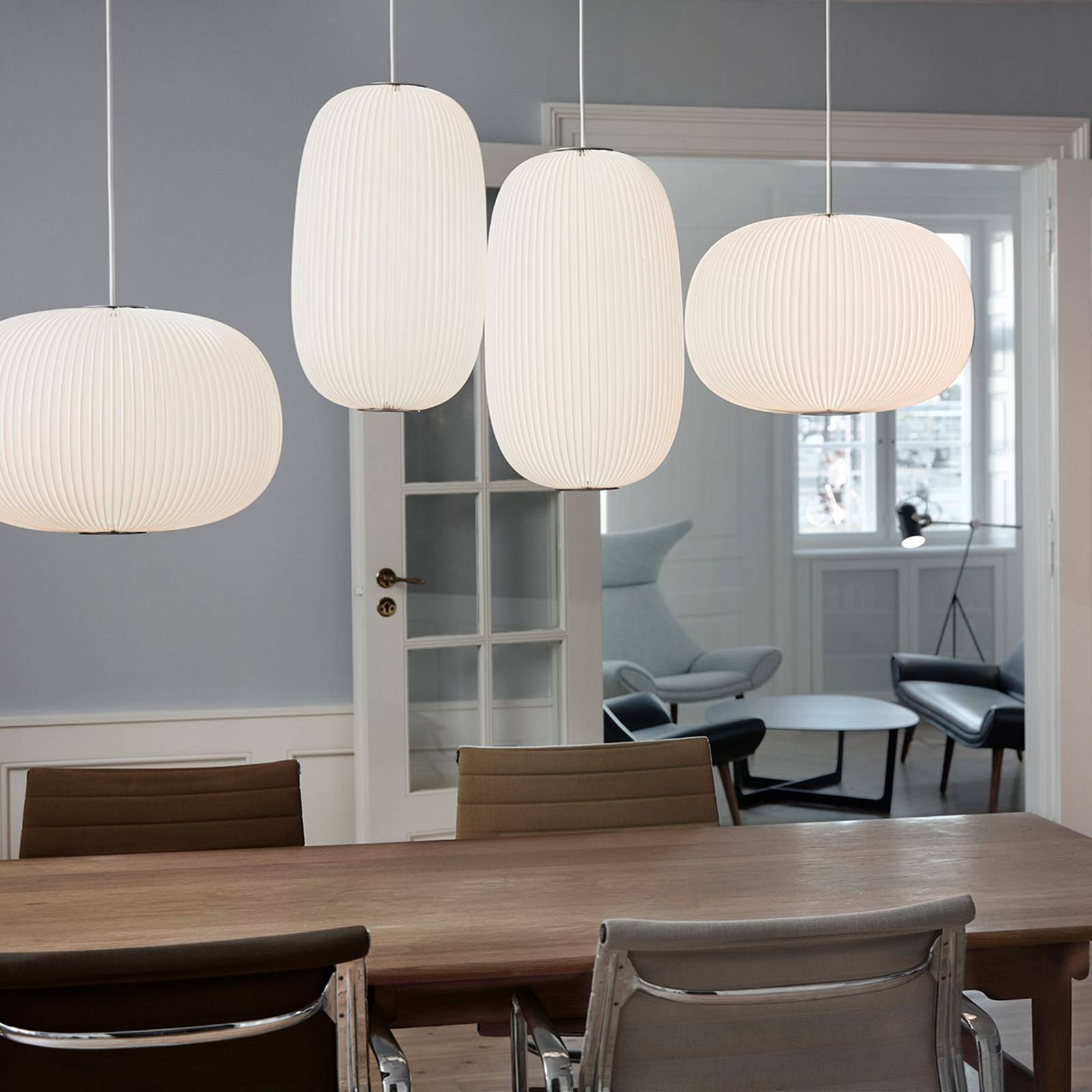 LE KLINT Lamella 1 designové závěsné světlo zlaté, Obývací pokoj / jídelna, kov, plast, E27, 8W, K: 52cm - Image 5