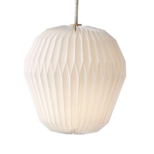 Svítidlo LE KLINT bílé plast/plátno/dub