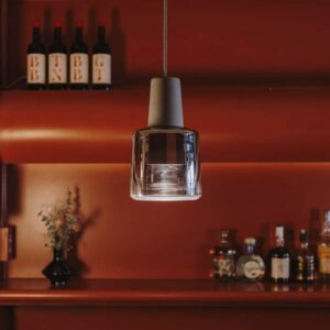 Svítidlo LEDS-C4 průhledná/bílá sklo/hliník