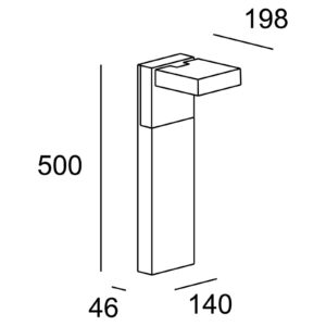 Svítidlo LEDS-C4 antracitová/opálová hliník/sklo