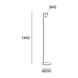 Svítidlo LEDS-C4 černá hliník