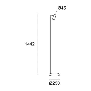 Svítidlo LEDS-C4 matná zlatá/černá hliník