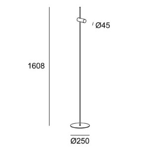 Svítidlo LEDS-C4 šedá/černá hliník