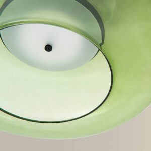 Svítidlo LEDS-C4 černá metalíza/zelená ocel/sklo