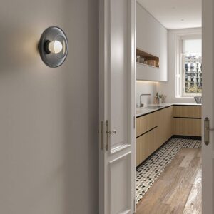 Svítidlo LEDS-C4 kouřově šedá/opálová hliník/sklo