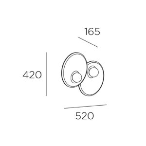 Svítidlo LEDS-C4 černá metalíza/opálová hliník/ocel/sklo