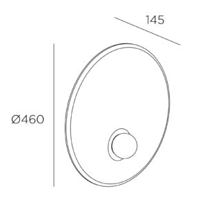 Svítidlo LEDS-C4 černá metalíza/opálová hliník/ocel/sklo