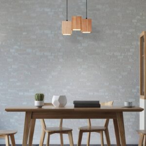 Svítidlo LEDVANCE SMART+ světlé dřevo/černá dřevo/kov