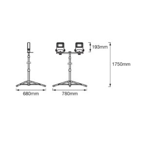 Svítidlo LEDVANCE tmavě šedá/oranžová hliník/ocel