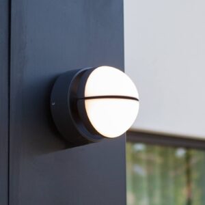 Svítidlo LUTEC antracit/bílá mražená Hliník/plast