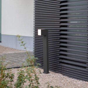 Svítidlo LUTEC matná černá/bílá hliníkový tlakový odlitek/polykarbonát