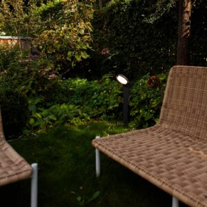 Svítidlo LUTEC antracit/bílá hliníkový odlitek/plast