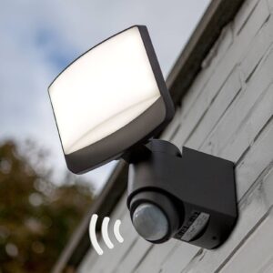 Svítidlo LUTEC antracit plast