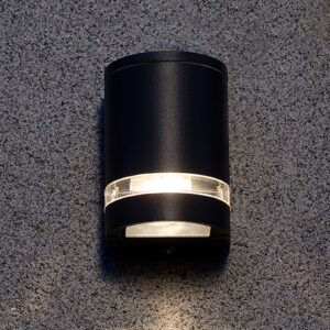 Svítidlo LUTEC antracit/čirá hliník/opálové sklo