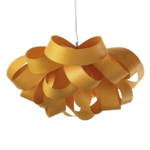 Svítidlo LZF LamPS žlutý dřevěná dýha/kov