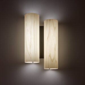 Svítidlo LZF LamPS slonovina/černá dřevěná dýha/kov