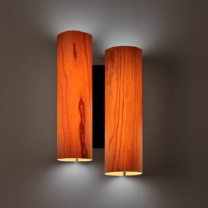 Svítidlo LZF LamPS třešeň/černá dřevěná dýha/kov