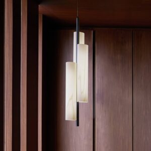 Svítidlo LZF LamPS slonovina/černá dřevěná dýha/kov