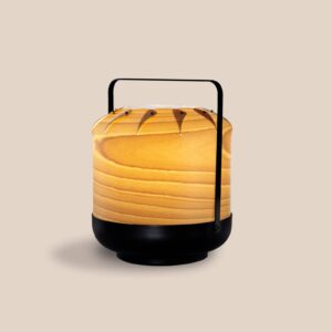 Svítidlo LZF LamPS buk/černá dřevěná dýha/kov