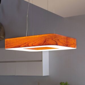 Svítidlo LZF LamPS třešeň přírodní/opálový bílý dřevěná dýha/plast/kov
