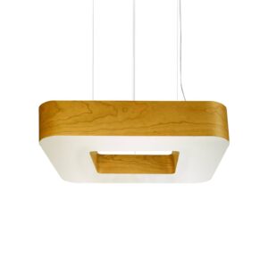 Svítidlo LZF LamPS žlutý/opálový bílý dřevěná dýha/plast/kov