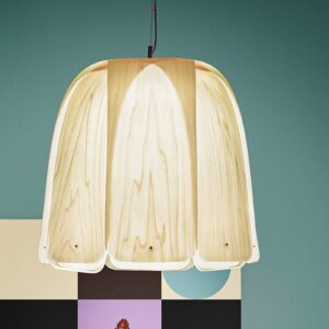 Svítidlo LZF LamPS slonovina dřevěná dýha/kov